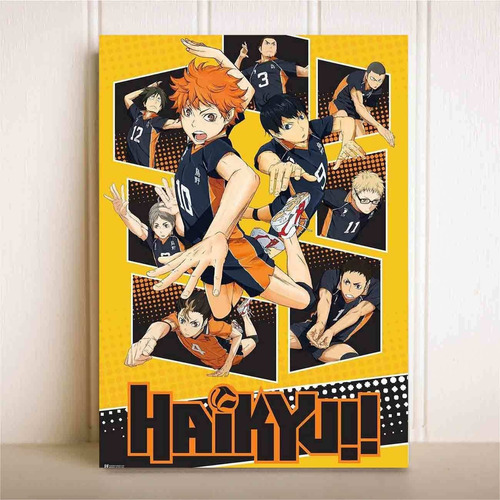 Placa Decorativa Quadro Anime Haikyuu Karasuno